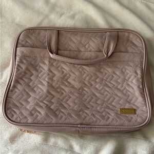 Amazon Quilted Dusty Rose Cosmetic & Travel Pouch